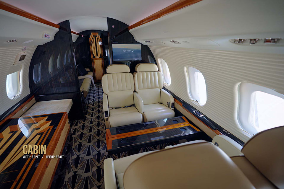 Flexjet Private Jet Interior Photography | Etna Studios