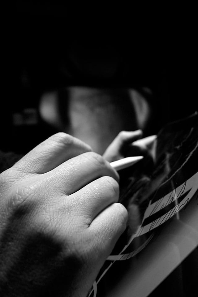 Straight Lines Tattoo Shot | Etna Studios