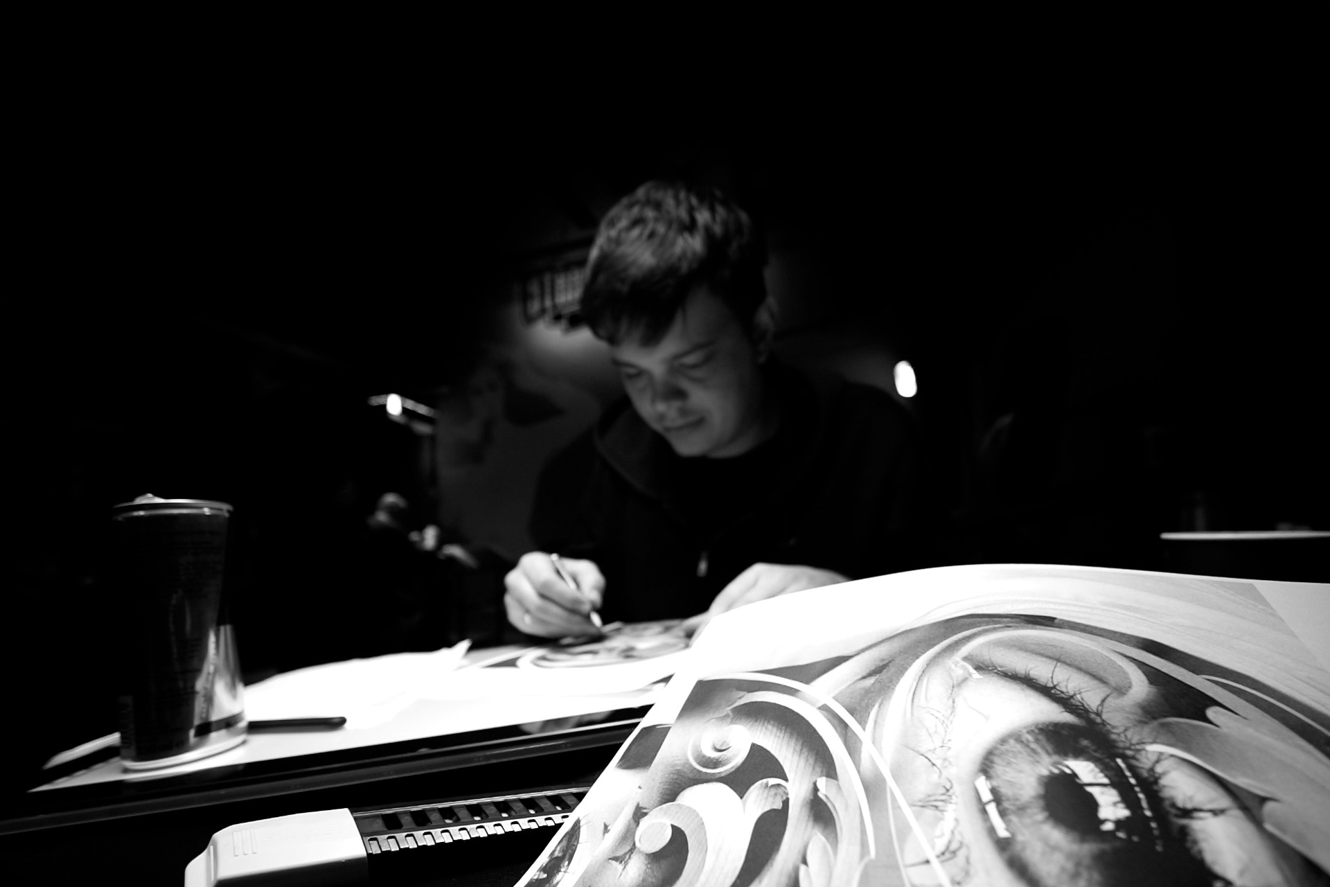 Straight Lines Tattoo Artist Photography | Etna Studios