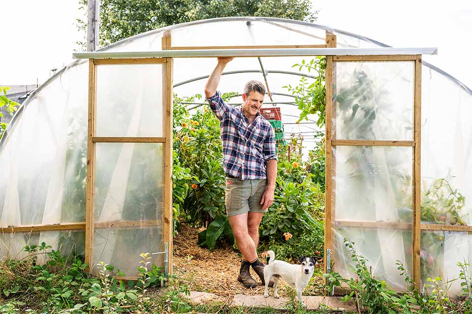 Wild Acre Man Farmer In Greenhouse | Etna Studios